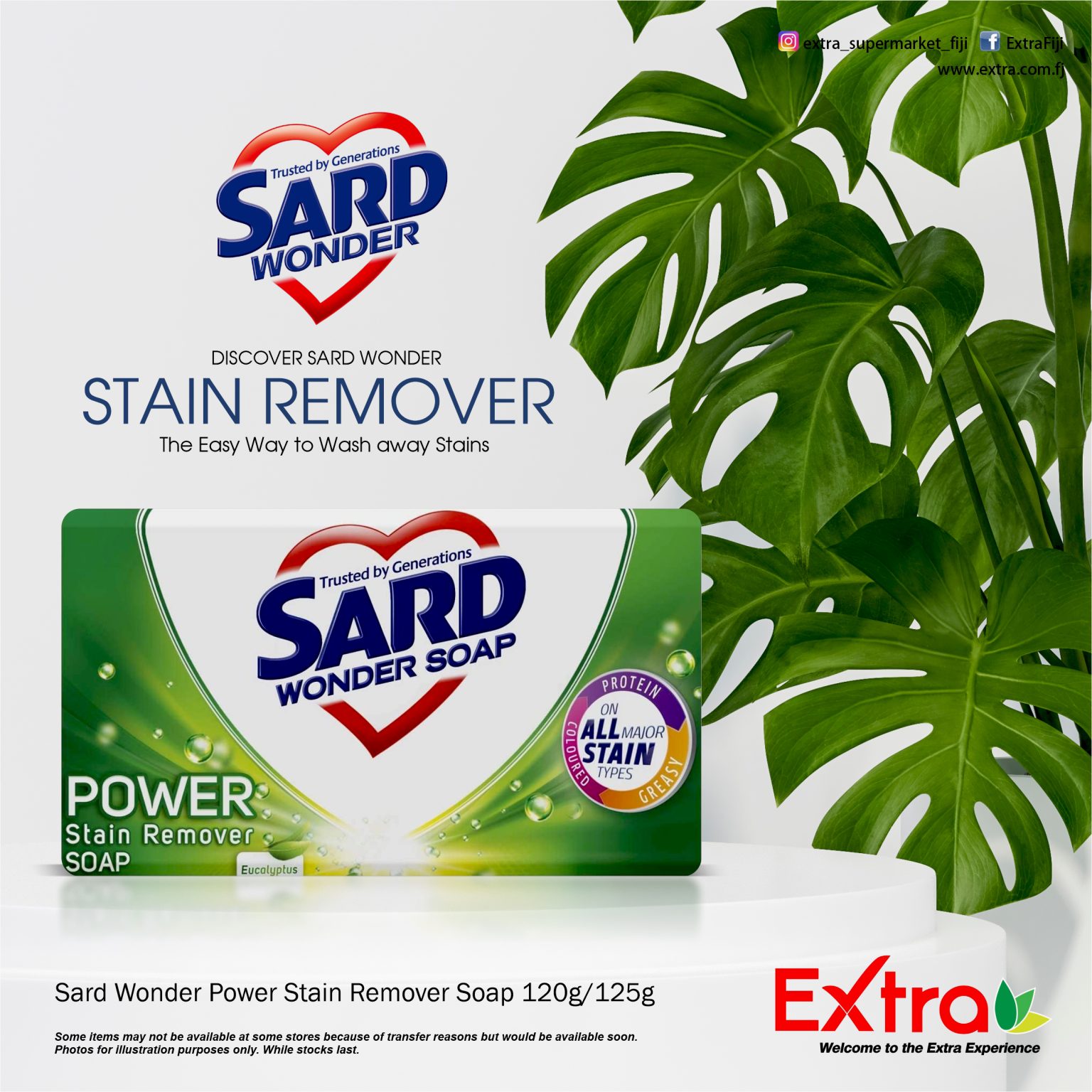 Sard Wonder Soap Stain Remover 120g Extra Supermarket
